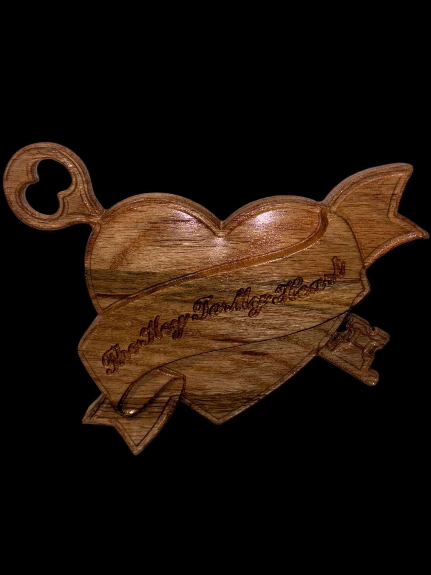 "Key to My Heart" Wooden Decorative Plaque