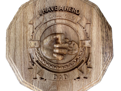 custom Father's Day gift- unique gift for dad-hero Dad gift-personalized wooden sign for dad