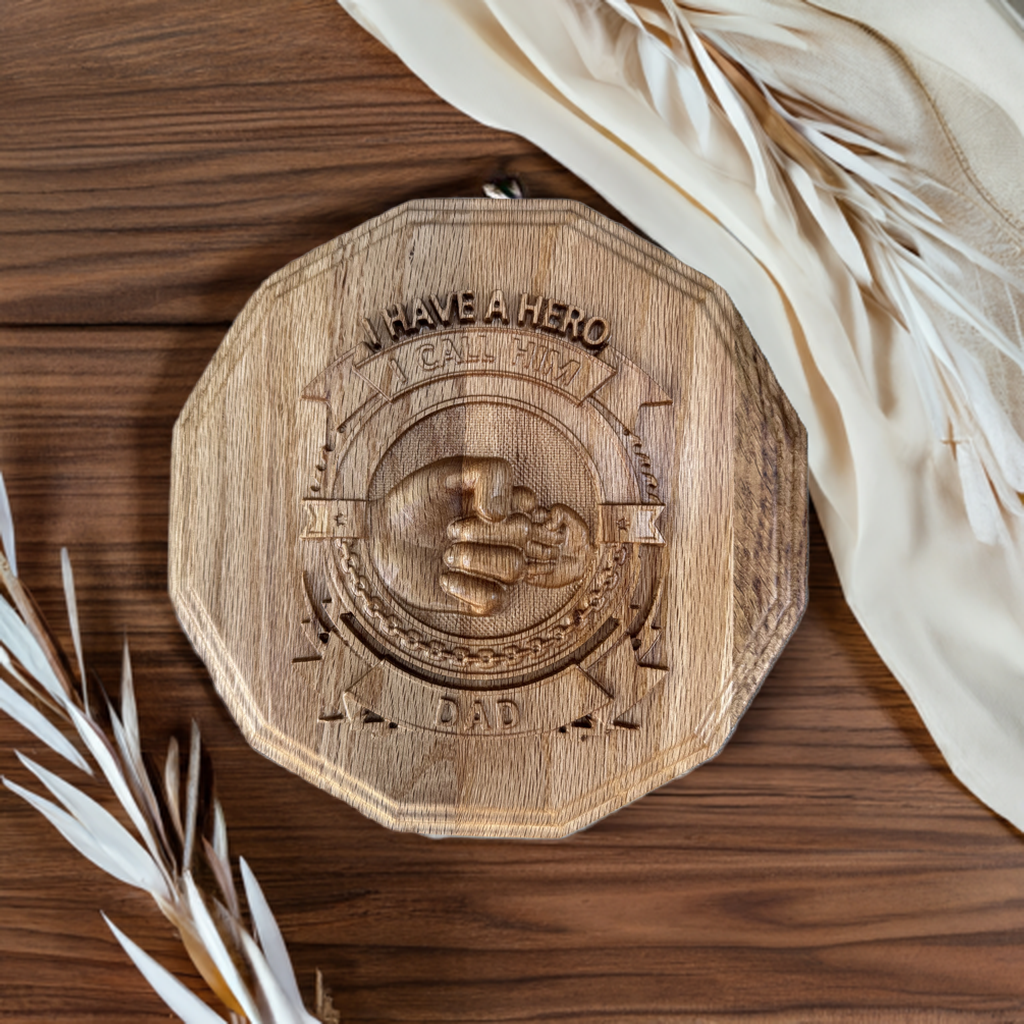 custom Father's Day gift- unique gift for dad-hero Dad gift-personalized wooden sign for dad
