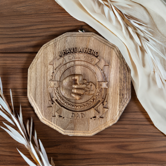 custom Father's Day gift- unique gift for dad-hero Dad gift-personalized wooden sign for dad