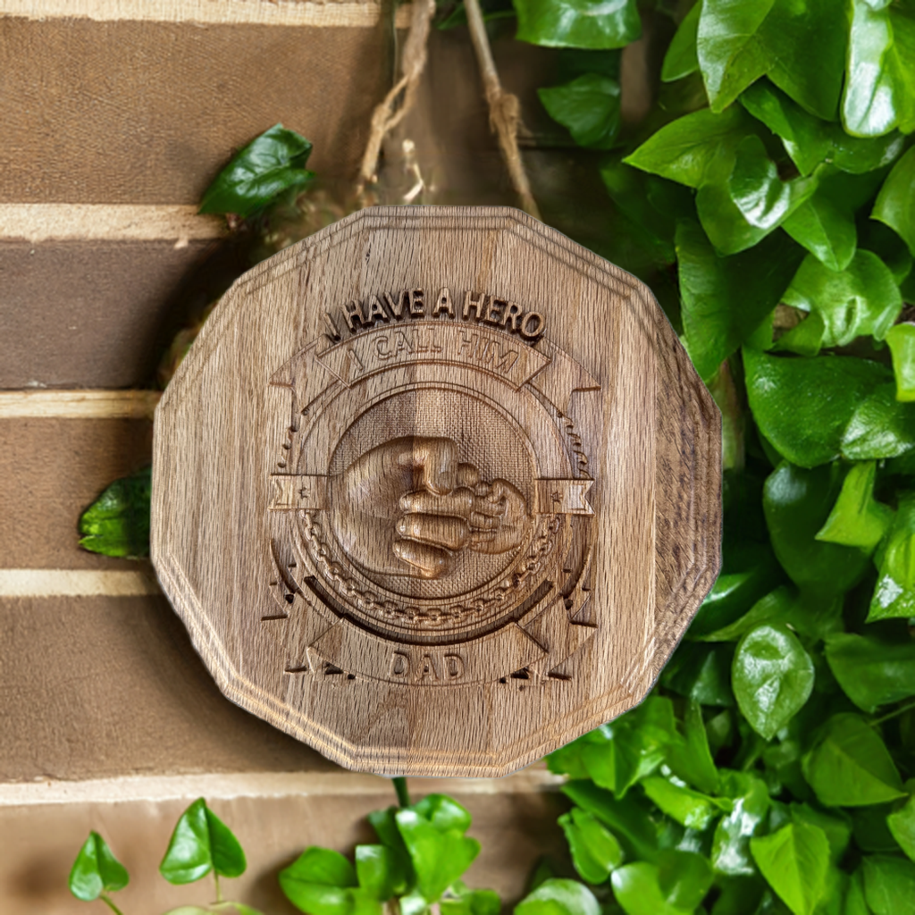custom Father's Day gift- unique gift for dad-hero Dad gift-personalized wooden sign for dad