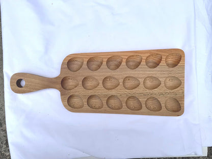 Wood Deviled Egg Board | Appetizer Serving Tray charcuterie board