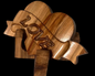 Handcrafted Wooden “LOVE” Heart with Banner – Rustic Home Accent